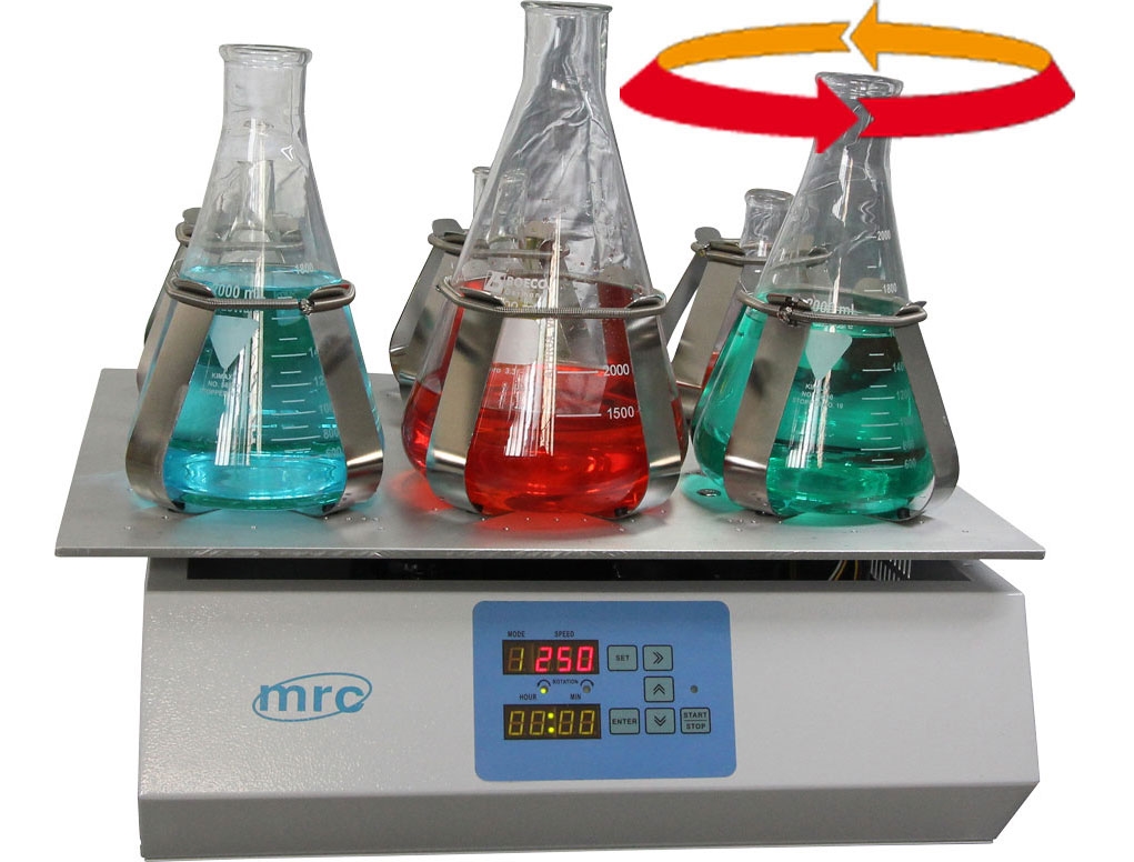 Heavy duty orbital laboratory shaker 600x480mm,Max. 400rpm 3