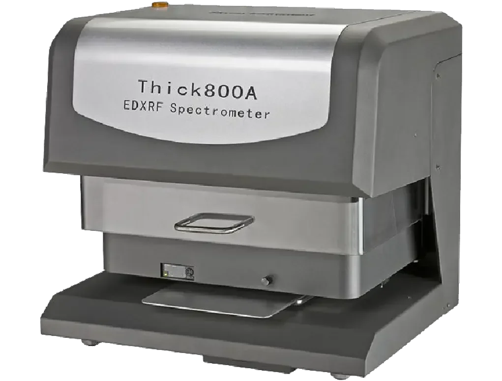 X-ray fluorescence spectrometer for thickness measurements