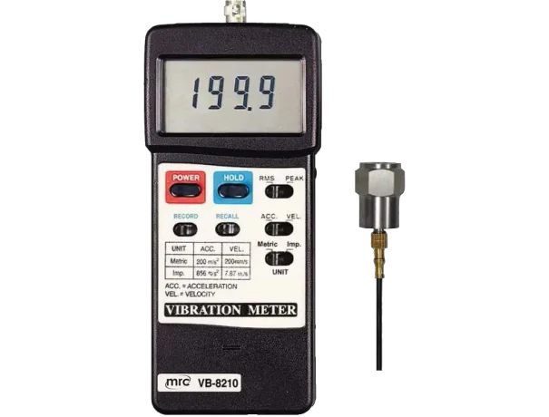 Vibration Meter: Acceleration,Velocity (mm or inch units)