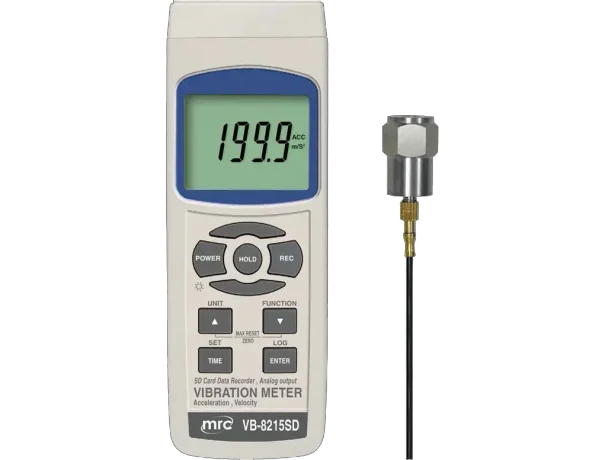 Vibration meter+DataLogger, acceleration, Velocity