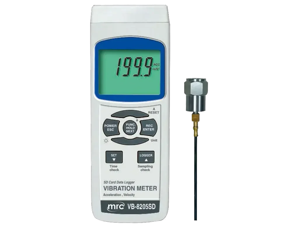 Vibration meter+DataLogger, acceleration, Velocity